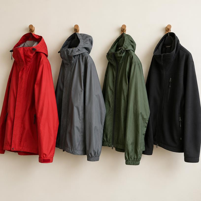 Illustrative gore-tex, rain & wind jackets